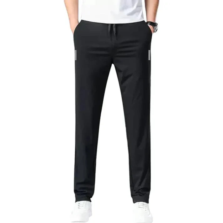Pack of 3 Offer 😍 Men’s Premium-Quality Stretch Lycra Pants | Black, Blue & Grey