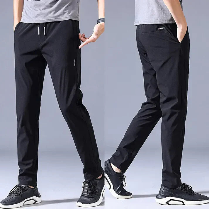Pack of 3 Offer 😍 Men’s Premium-Quality Stretch Lycra Pants | Black, Blue & Grey